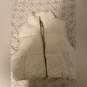 White puffer vest!